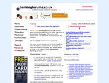 Tablet Screenshot of bankingforums.co.uk